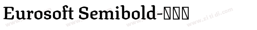 Eurosoft Semibold字体转换